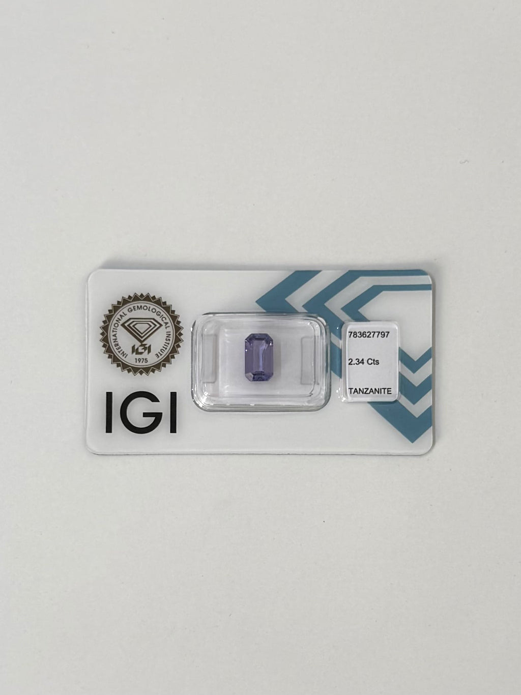 TANZANITA NATURAL IGI – 2,34 CTS – TALLA ESMERALDA