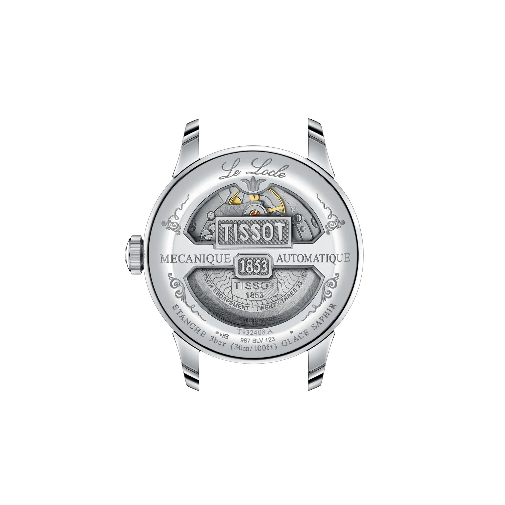 TISSOT LE LOCLE GOLD 39MM BISEL DE ORO ROSA