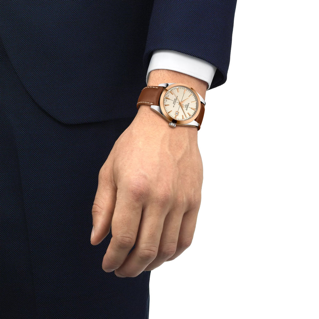 TISSOT GENTLEMAN GOLD BEZEL 40 MM