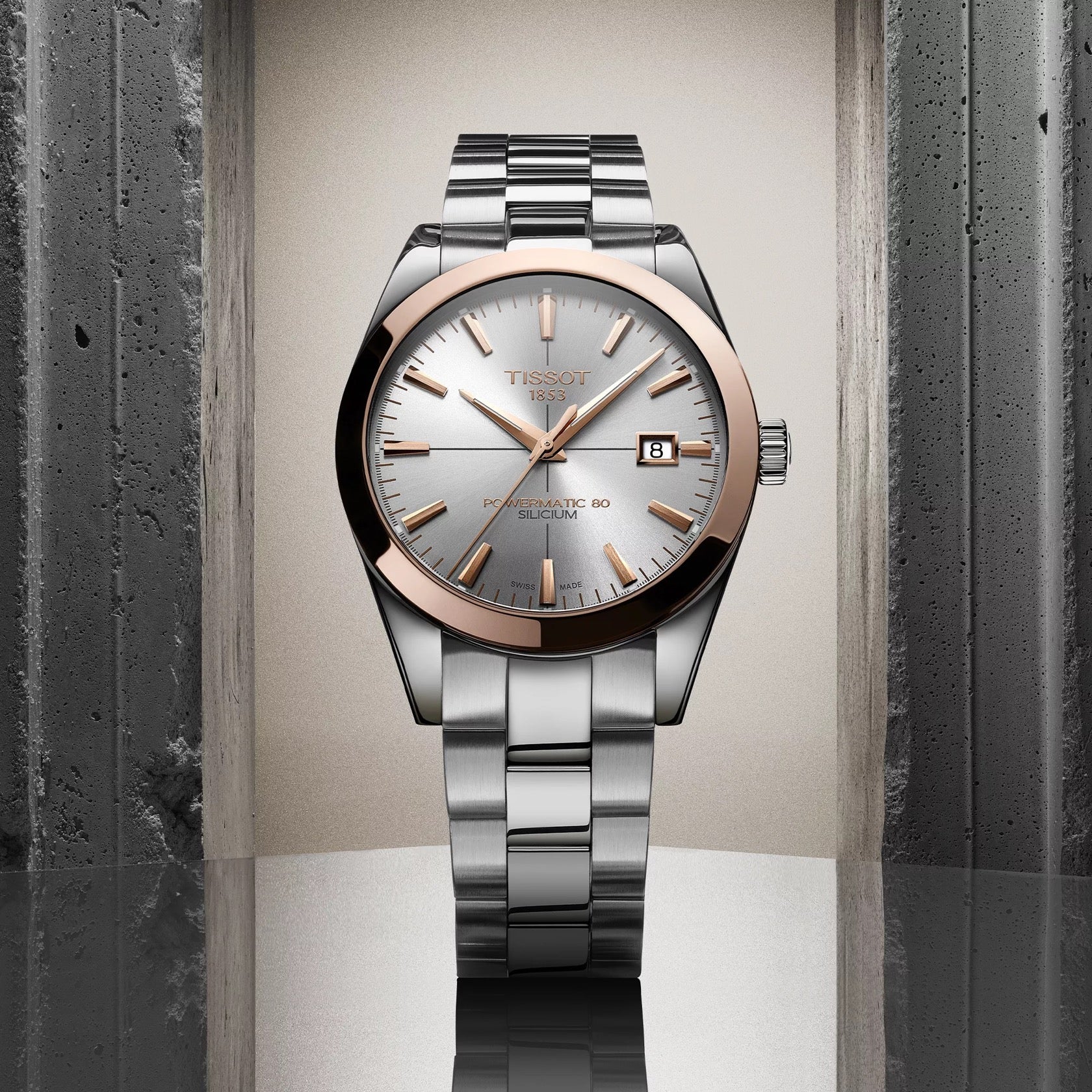 TISSOT GENTLEMAN GOLD BEZEL 40 MM