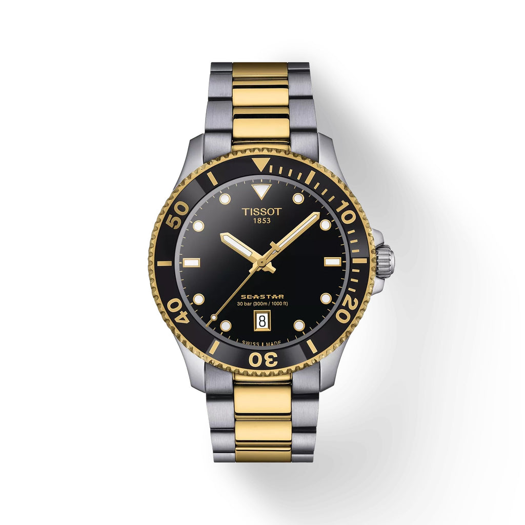 TISSOT SEASTAR 1000 DE 40 MM ACERO Y DORADO