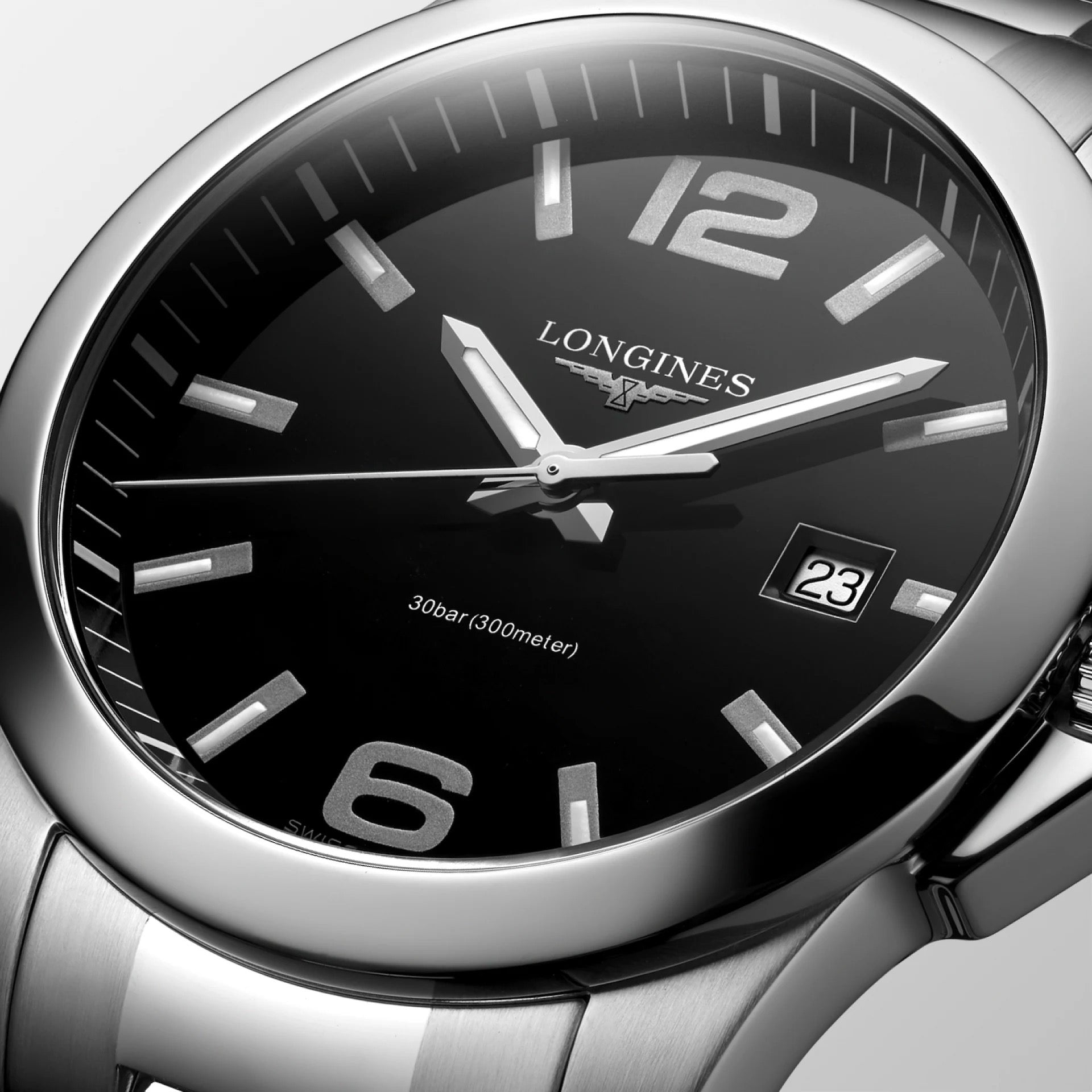 LONGINES CONQUEST NEGRO