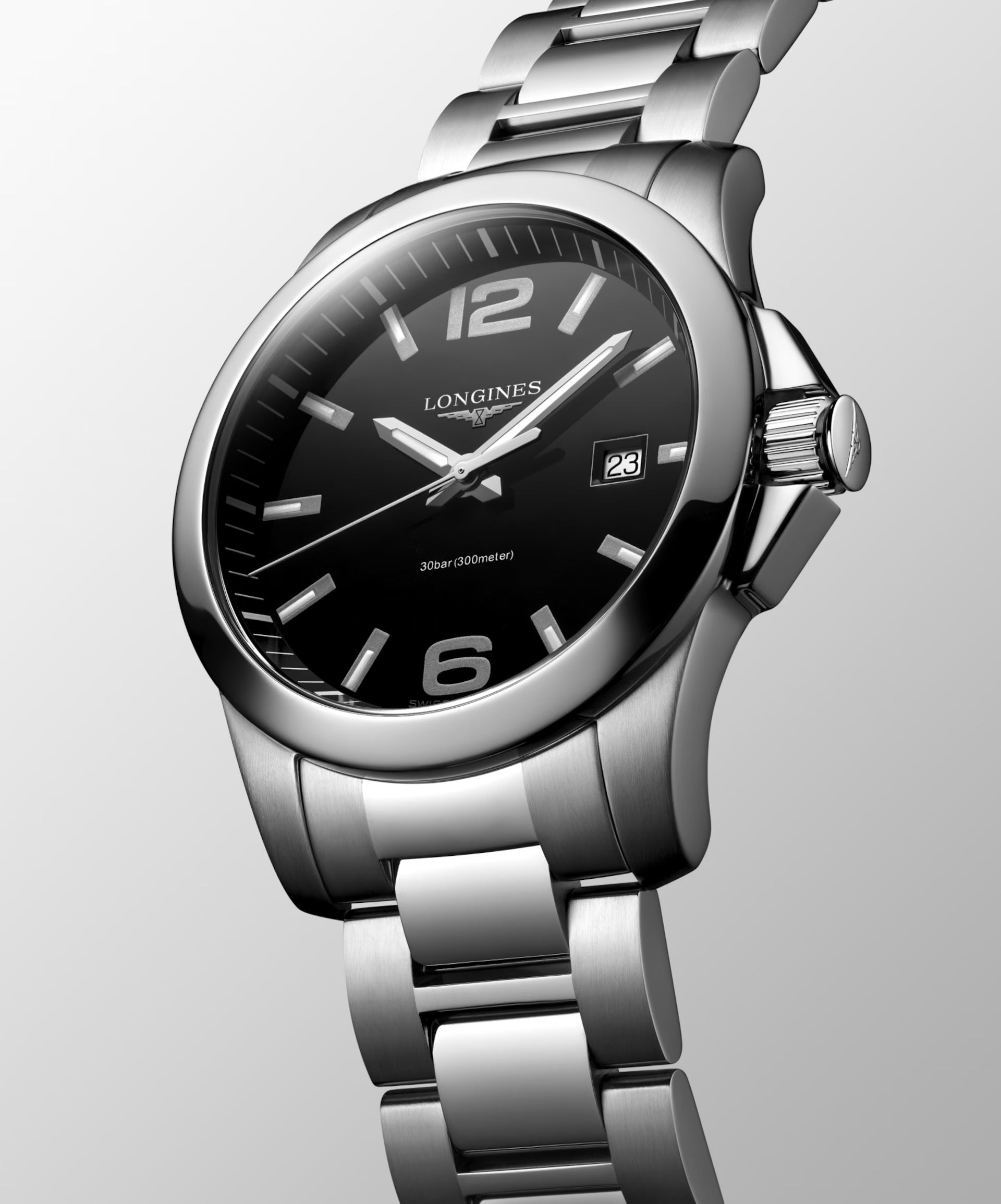 LONGINES CONQUEST NEGRO