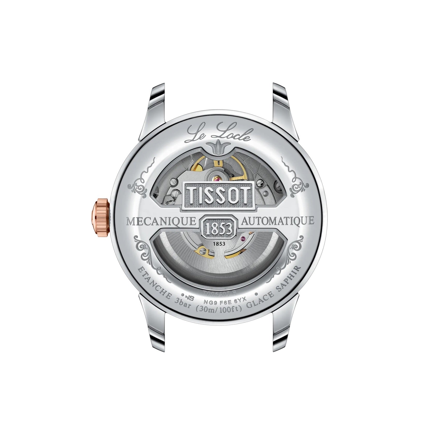 TISSOT LE LOCLE 39MM PVD ORO ROSA