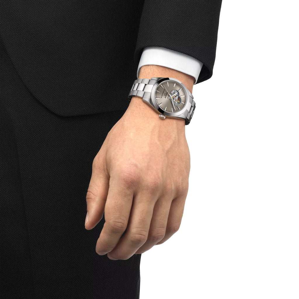 TISSOT GENTLEMAN OPEN HEART 40 MM POWERMATIC 80