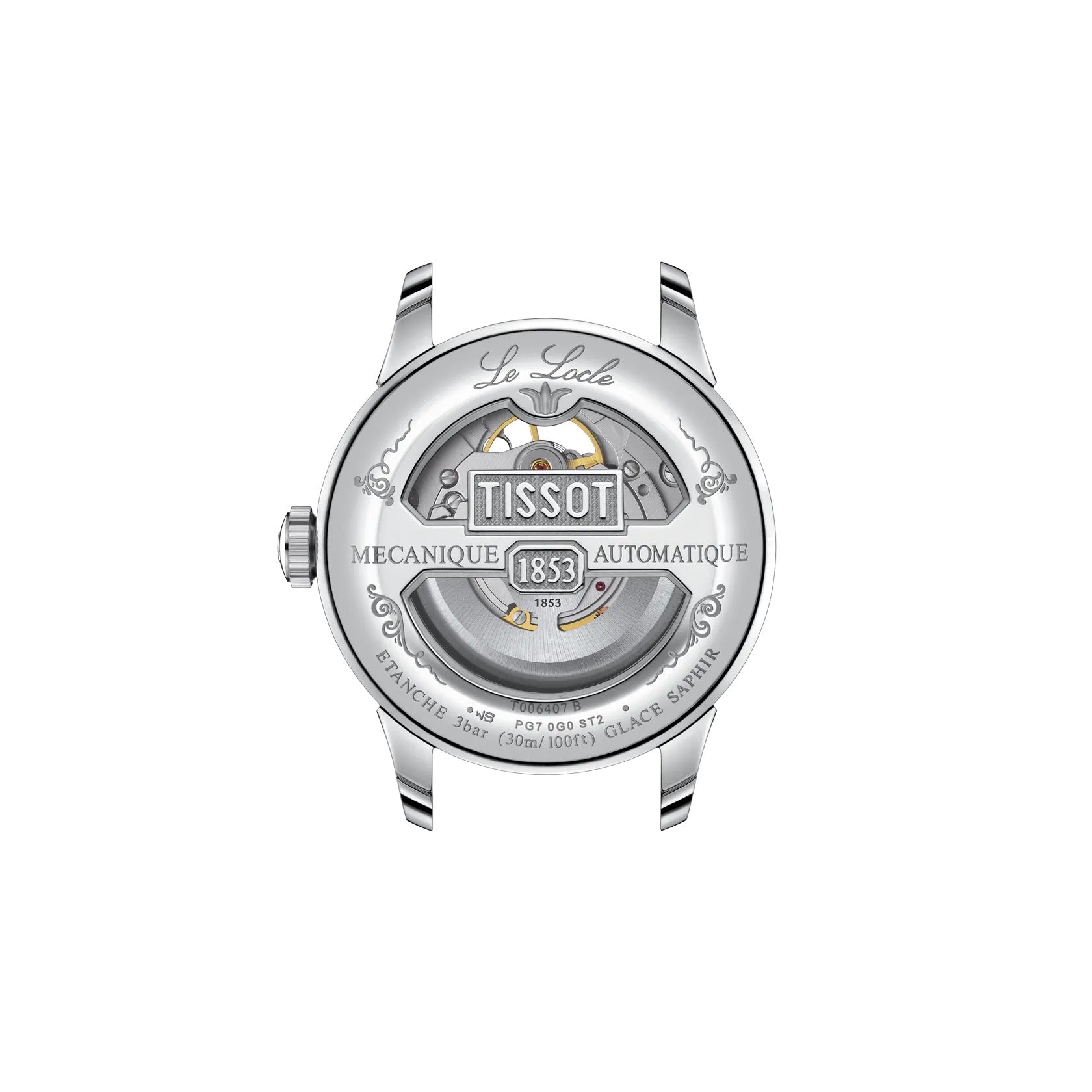 TISSOT LE LOCLE OPEN HEART 39MM