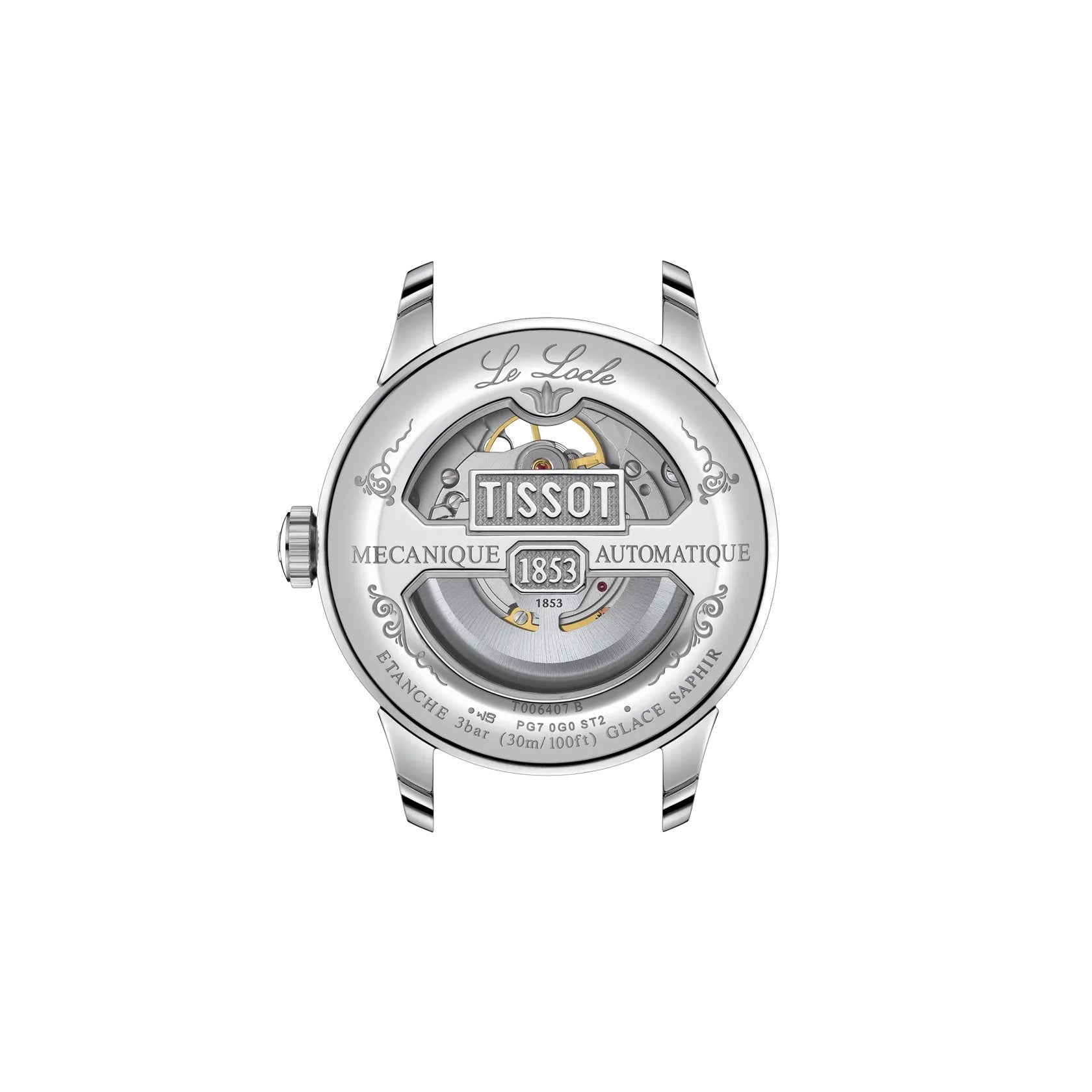 TISSOT LE LOCLE OPEN HEART 39MM