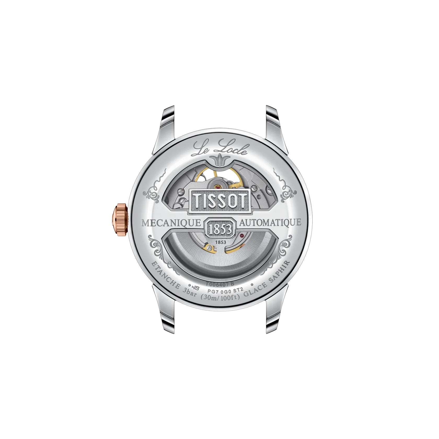 TISSOT LE LOCLE OPEN HEART 39MM