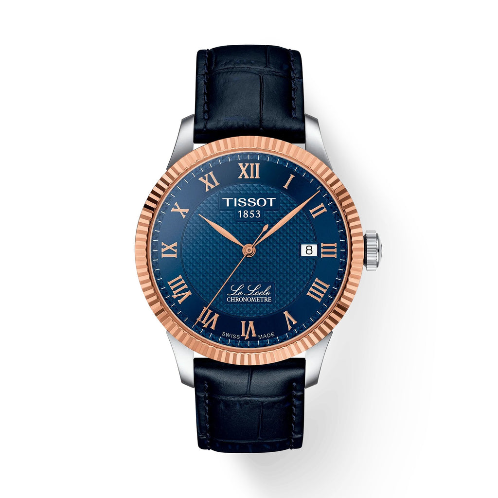 TISSOT LE LOCLE GOLD 39 MM BISEL DE ORO ROSA