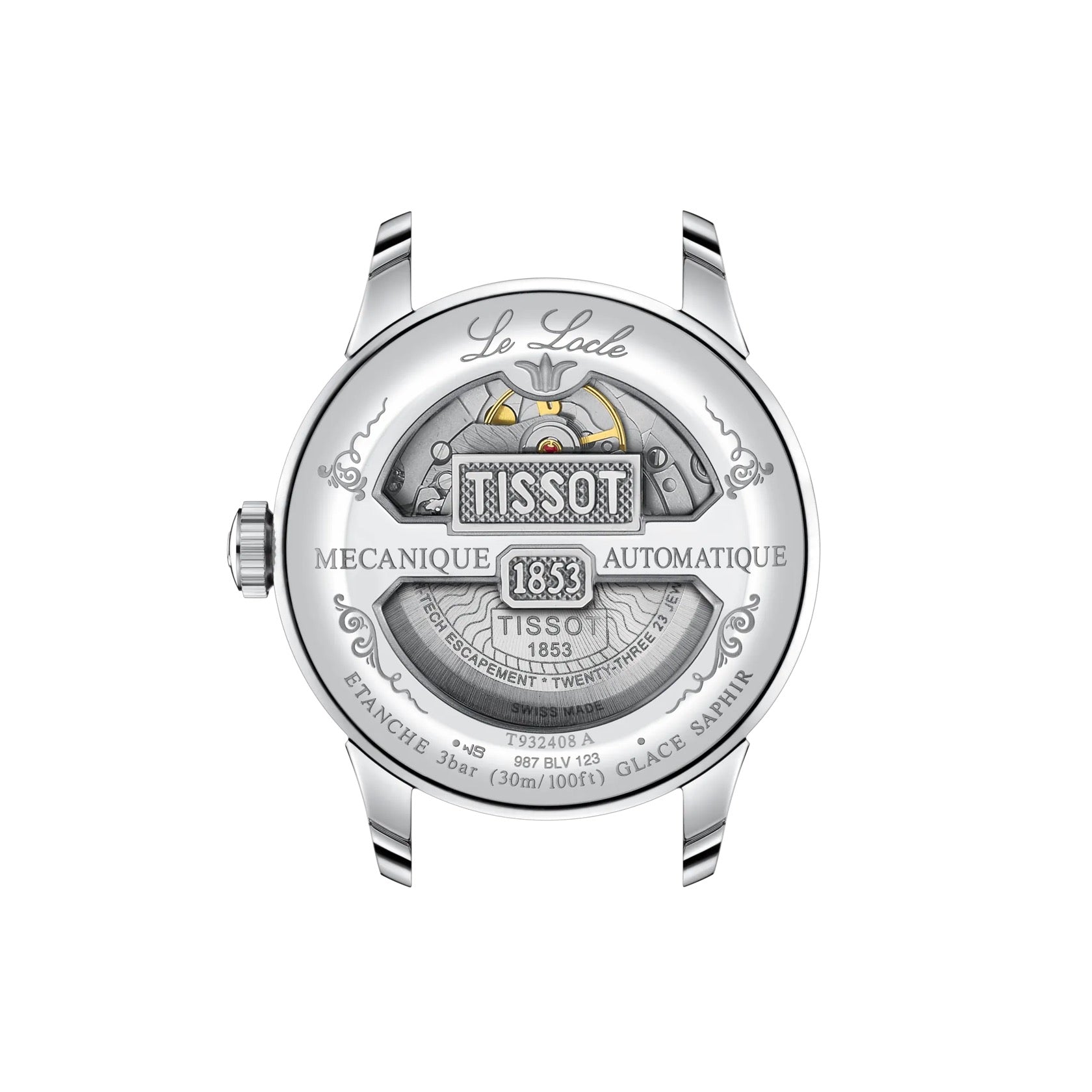 TISSOT LE LOCLE GOLD 39 MM BISEL DE ORO ROSA