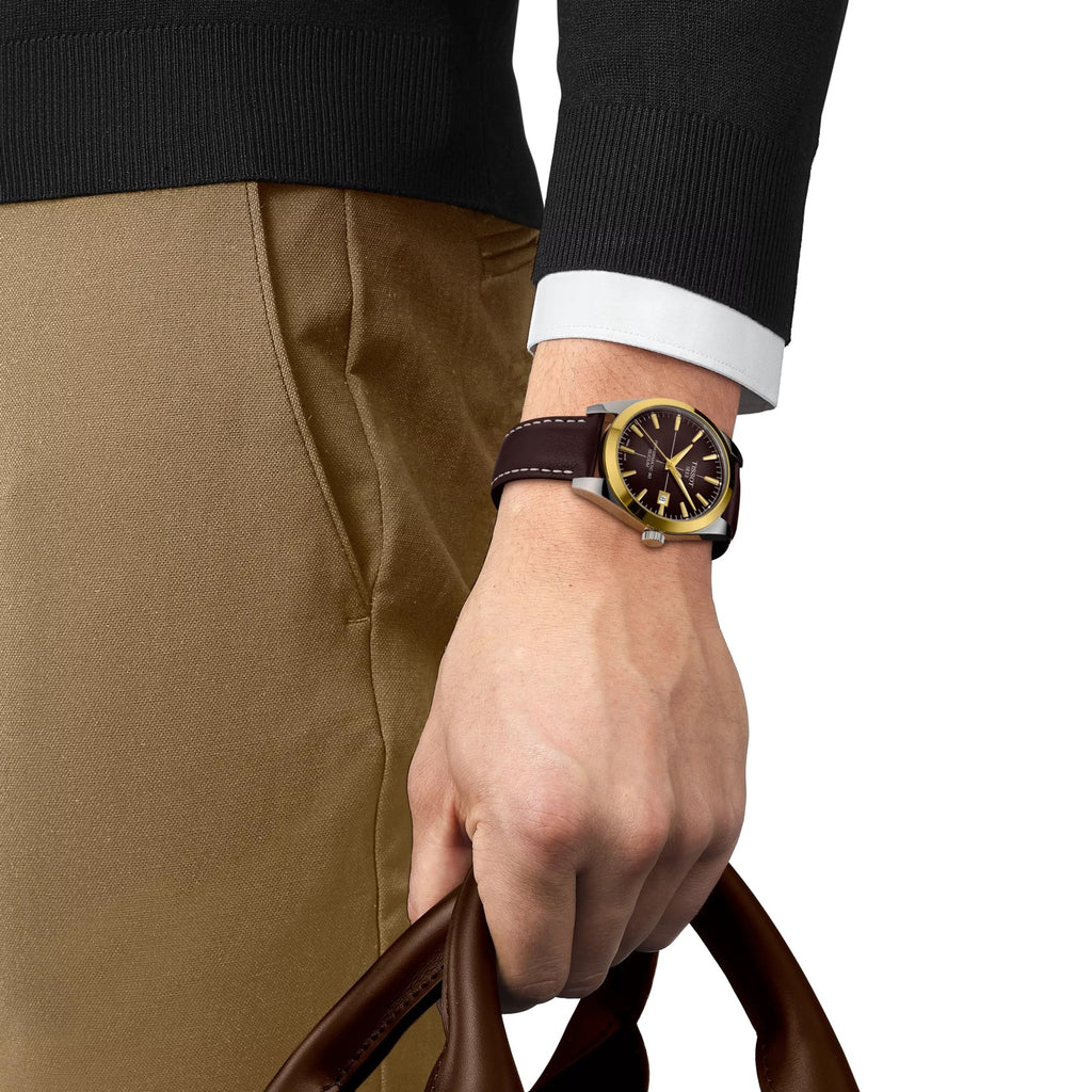 TISSOT GENTLEMAN GOLD BEZEL 40 MM