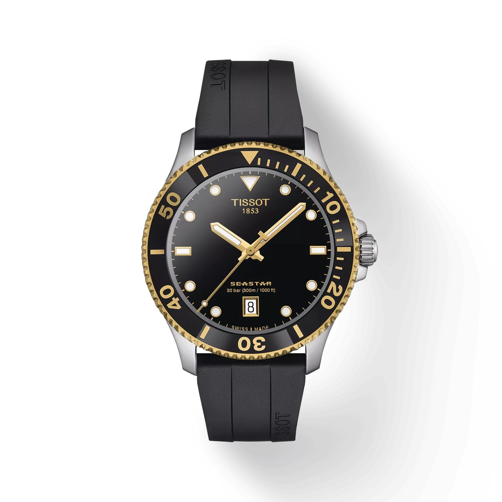 TISSOT SEASTAR 1000 DE 40 MM ACERO Y DORADO